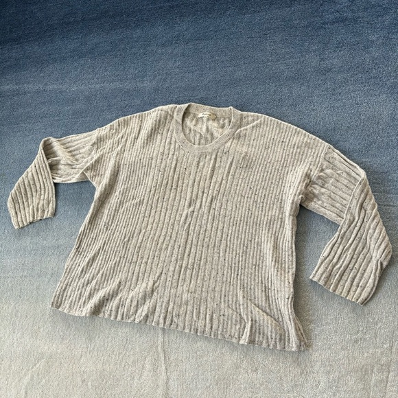 Madewell Grey Speckled Relaxed Crewneck Sweater - Picture 5 of 7
